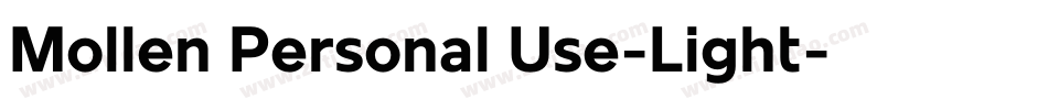 Mollen Personal Use-Light字体转换